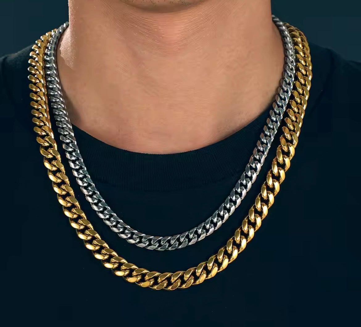 Gold Cuban Link Chain – Waterproof & Sweatproof